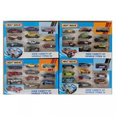 Brinquedo Carrinho  Hot Cars Miniaturas kit com 10 Peças - toys