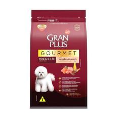 Ração GranPlus Gourmet para Cães Adultos de Porte Mini Sabor Salmão e 