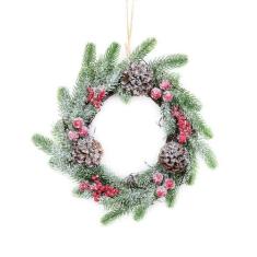 Guirlanda Decor Dogal Snow Pt 1Pc 25Cm Enfeite De Natal - Wincy Natal