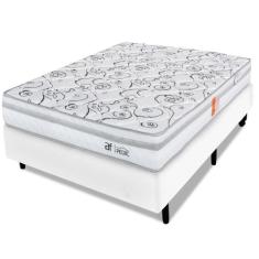 Cama Box Viúva com Colchão Ortopédico Firme Espuma D28 128x188m BF Col