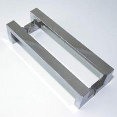 Puxador para Porta Duplo em Inox Tokyo 80cm Geris