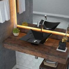 Cuba de Apoio para Banheiro L34 Lux Quadrada Folha Compace