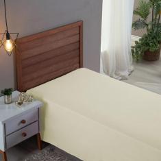 Lençol Cama de Solteiro 01 Peça Hotel Pousada Sem Elástico 100% Algodã