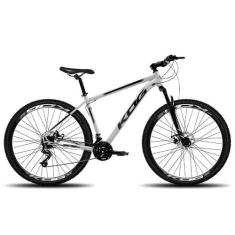 Bicicleta Aro 29 KOG 24 Marcha Freio Disco Hidráulico, Branco, Preto, 