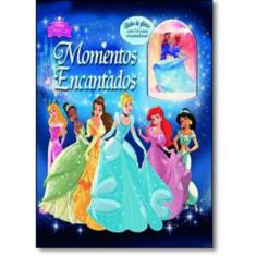 Princesas - momentos encantados - livro de historias E globo de glitter