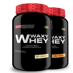 2x Whey Protein Waxy Whey (35%) - 2kg - Bodybuilders,  Baunilha e Paço
