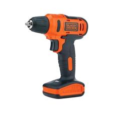 BLACK+DECKER Furadeira e Parafusadeira 3/8 Pol Bateria, 900 RPM, 13 Acessórios, Potência e Versatilidade, Modelo ‎LD12S, 12V