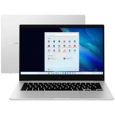 Notebook 14&quot; Samsung Galaxy Book Go, Snapdragon 7C, 4GB, SSD 128GB, Windows 11 Home + Microsoft 365 Personal, Prata, NP340XLA-K0ABR