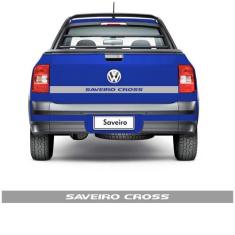 Faixa Tampa Traseira Saveiro Cross 2014 Adesivo Prata - SPORTINOX, Sav