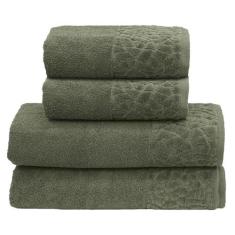 Kit Jogo de Toalhas Dohler 4 Peças Banhão e Rosto Confort 500 g/m² 100