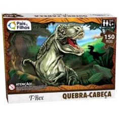 Quebra cabeca t rex 150 pecas pais e filhos, ., UN