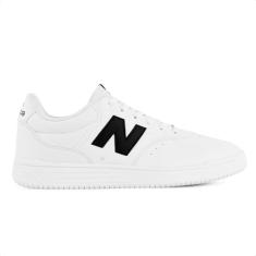 TENIS NEW BALANCE BB80 UNISEX WHITE/BLACK, Calçados unissex, BRANCO/PRETO, 35