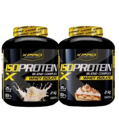 Kit 2x Whey Protein Blend Complex Iso  2Kg - XPRO-Unissex