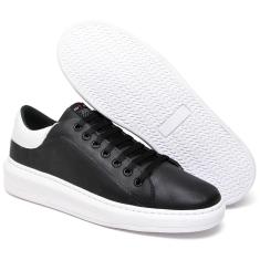 Tênis Masculino Casual Adulto Juvenil Sola Alta Estilo e Confortável em Sintético do 34 ao 44-Masculino