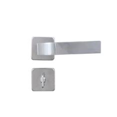 Fechadura para Banheiro Roseta 40mm MGM Módena Rosa/Cromado