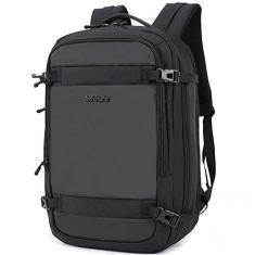 Mochila de ombro Mochila masculina de pano Oxford Mochila multifuncional para viagem ao ar livre, bolsa de costas com proteção de esponja, esponja espessa/dupla proteção