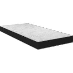 Colchão Solteiro Espuma D28 17x88x188cm Confort Arte Cúbica Branco/Preto