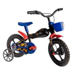Bicicleta Infantil Aro 12 Moto Bike Azul De 3 A 5 Anos Styll