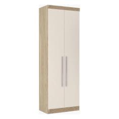 Guarda Roupa 79 cm 2 Portas 2 Cabideiros 2 Prateleiras Master Luciane 