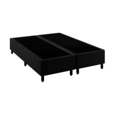 Base Cama Box Premium Queen Comum Preta