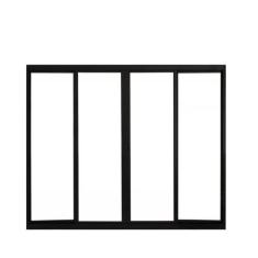 Janela de Alumínio de Correr 100x150cm 4 Folhas Hale Esquadrias