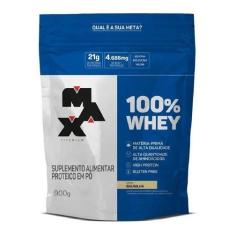 100% Whey 900g refil - Max Titanium, Cookies