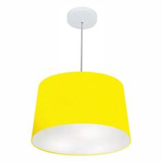 Lustre Pendente Cone Vivare Md-4156 Cúpula Em Tecido 30/45x40