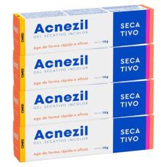 Kit 4 unidades Gel Secativo Antiacne Acnezil 10g - Cimed