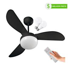 Ventilador de Teto Ventisol Fênix Inverter Black Controle Remoto, 02 L