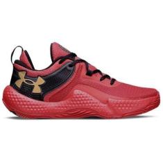 Tênis de Basquete Under Armour Dagger Vermelho-Masculino