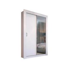 Guarda Roupa Solteiro Espelho 2 Portas PH1728 Herval, Touch Branco