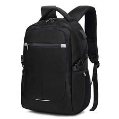 Mochila leve durável para homens e mulheres resistente à água no campus Mochila escolar de viagens de negócios, com interface de carregamento USB externa