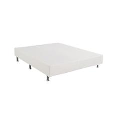 Cama Box Base Casal Light Tecido White (138x188x24) - Ortobom