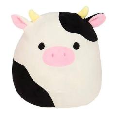 20cm Squishmallow pelúcia boneca de brinquedo travesseiro presente-vaca (um tamanho)