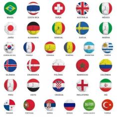 Papel de Parede Infantil Futebol Seleções Copa