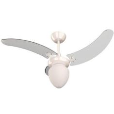 Ventilador Búzios Branco 220V 3 Pás Transparentes - Mais de Casa