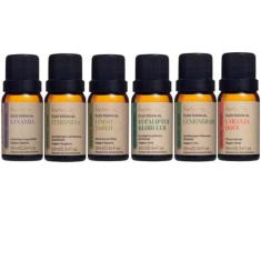 Kit 6 Óleo Essencial Natural Via Aroma Aromaterapia