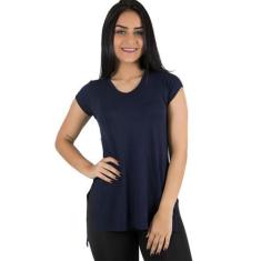 Blusa Diluxo Sobre Legging Marinho, P, Feminino, Marinho