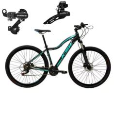 Bicicleta Aro 29 Feminino Ksw Mwza Cambios Diant/Traseiro Shimano 21v 