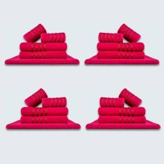 Jogo De Toalhas 20 P?s Cole??o Montreal 100% Algod?o Rosa