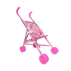 Carrinho de Boneca Infantil Ninos Passeio Dobravel Rosa Luxo - Pica Pa
