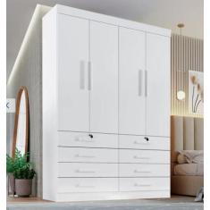 Guarda Roupas Mônaco Plus 4Pts 100% MDF DDoro Móveis - D Doro Móveis