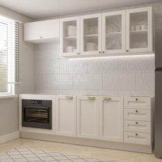 Cozinha Modulada 6 Peças sem Tampo com Balcão para Forno de Embutir Ca