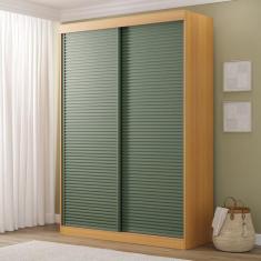 Guarda-Roupa 2 Portas Ripadas Samambaia CabeCasa MadeiraOriginals - Ca