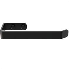 Suporte Porta Papel Higiênico De Parede Preto Fosco Plus, MetalCromo