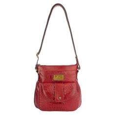 Bolsa tiracolo de couro Elis Feminina-Feminino