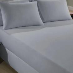 Lençol Queen com Elástico em Malha 100% Algodão Macio Avulso