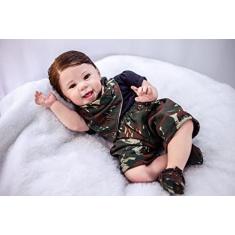 Bebê Reborn Menino Realista Cabelo fio a Fio