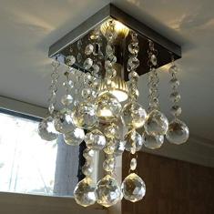 LUSTRE PARA LAVABO/CORREDOR, CORDÃO DE CASTANHAS COM ESFERAS DE 30MM