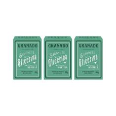 Sabonete Granado 90G Glicerina Hortela-Kit C/3Un